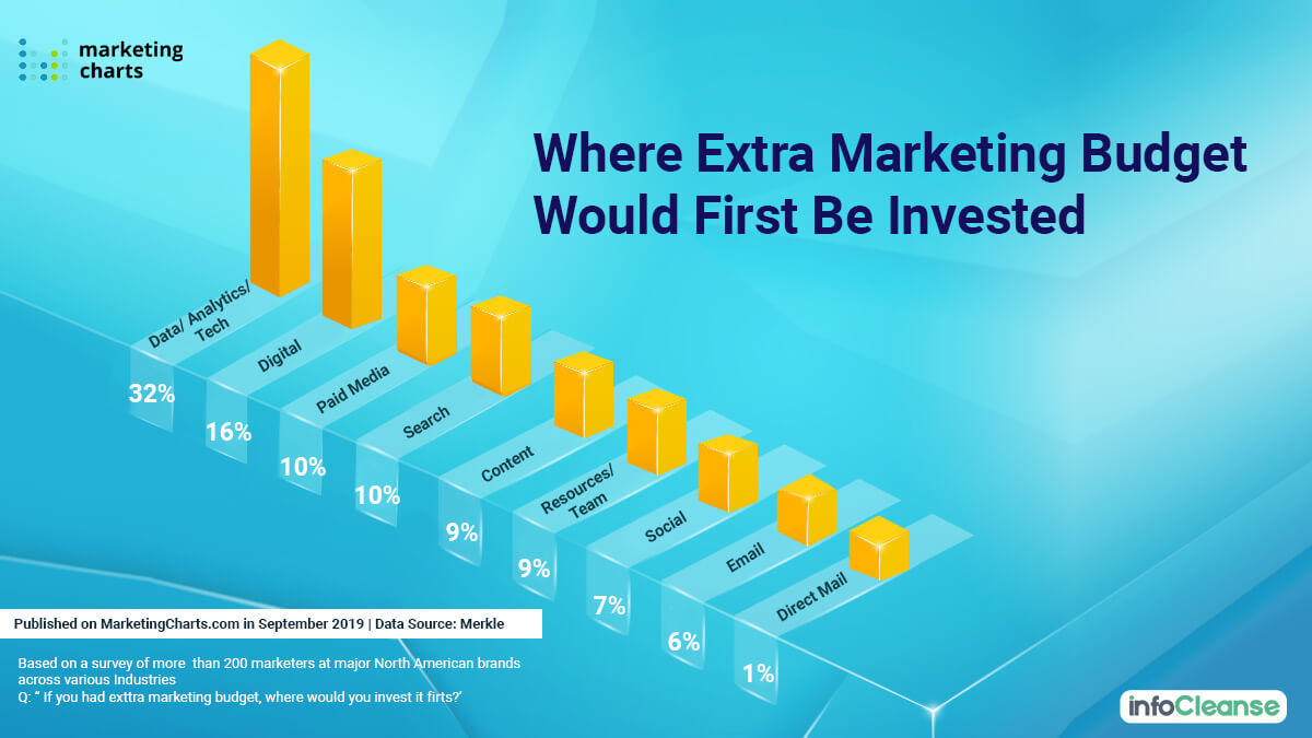 Where The Extra Marketing Budget Invested - InfoCleanse